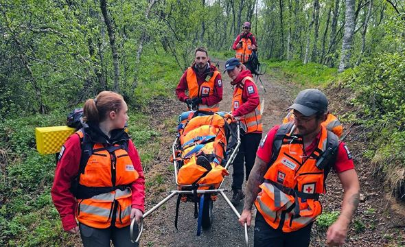 Bodø Røde Kors hjelpekorps ute på oppdrag