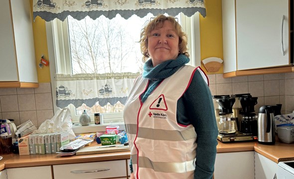 Greta Johansen er beredskapsvakt i Bodø Røde Kors